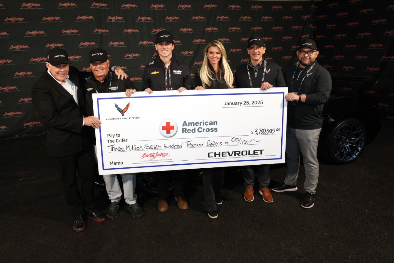 Record donation for a charity vehicle at Barrett-Jackson