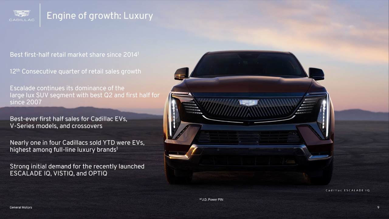 GM posts strong Q2 and first half sales on industry leading growth