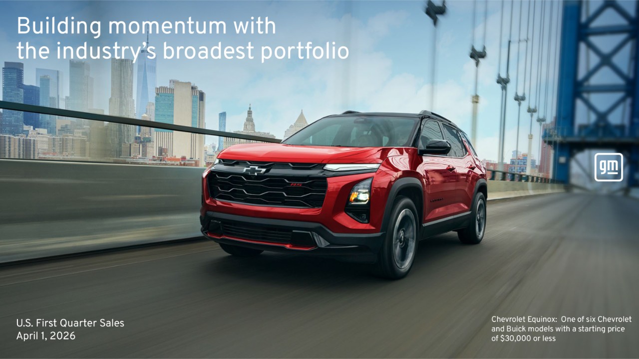 GM Maintains Sales Leadership in Q1