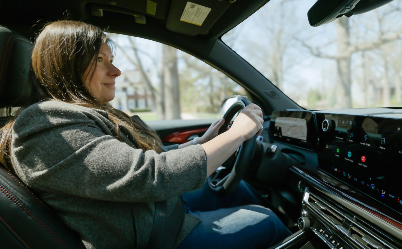 Driver in Chevrolet.