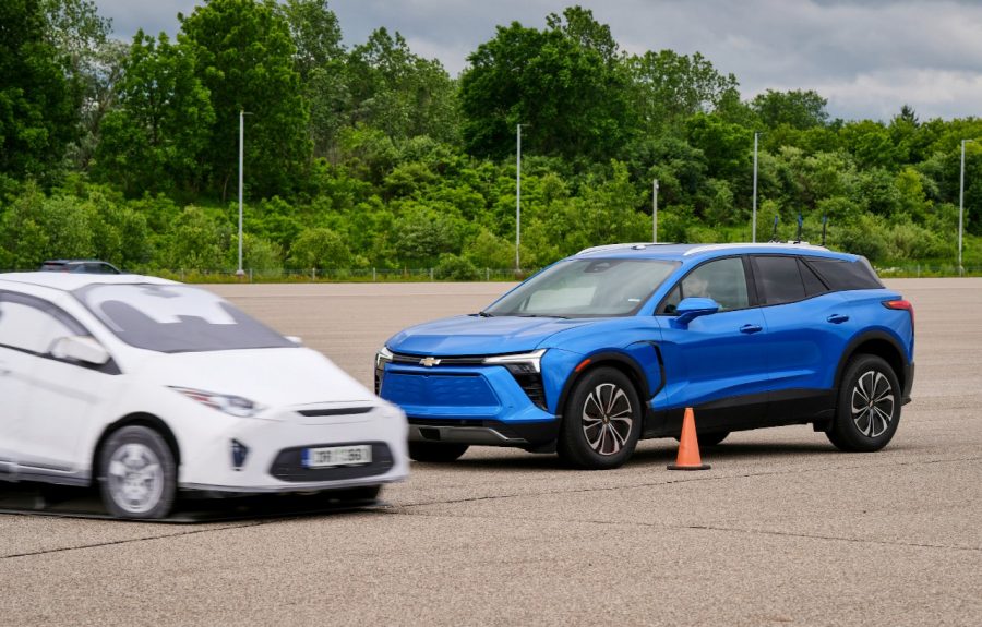 2026 Chevrolet Blazer EV in safety testing