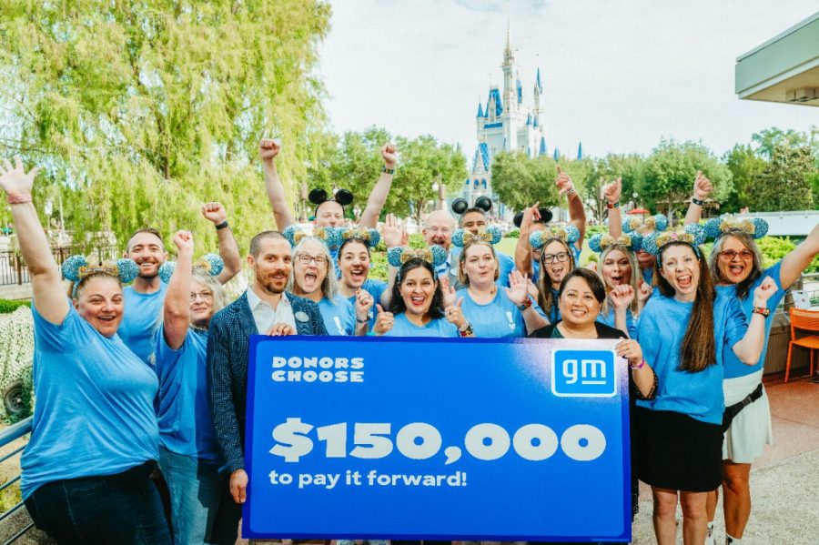 GM/DonorsChoose event at Disney.