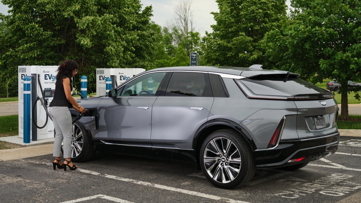 Plugging in Charger to Electric Vehicle