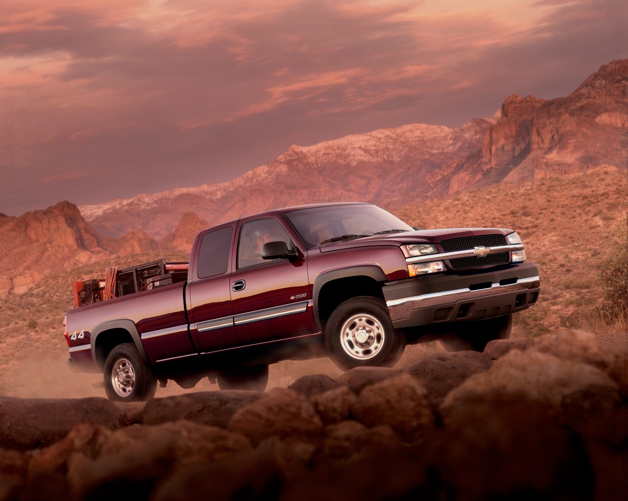 Silverado was updated for 2003 with fresh styling.
