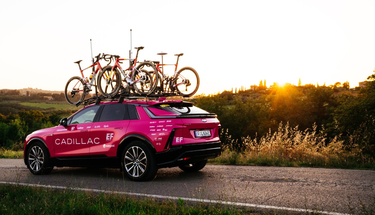 Outfitting the Cadillac LYRIQ as a Tour de France support vehicle