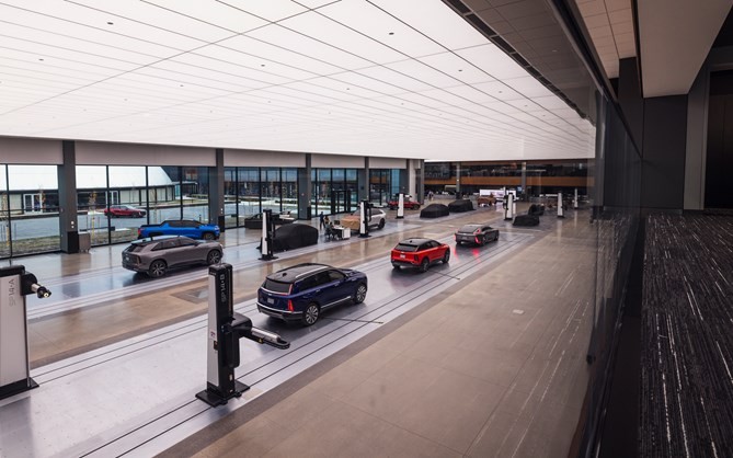 At GM's Design West building, full-size physical models and digital design simulations live side-by-side.