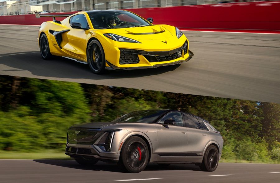 Chevrolet Corvette ZR1 and Cadillac LYRIQ-V