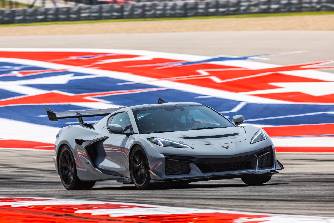 Ride along in the 2025 Corvette ZR1 around a Formula 1 track