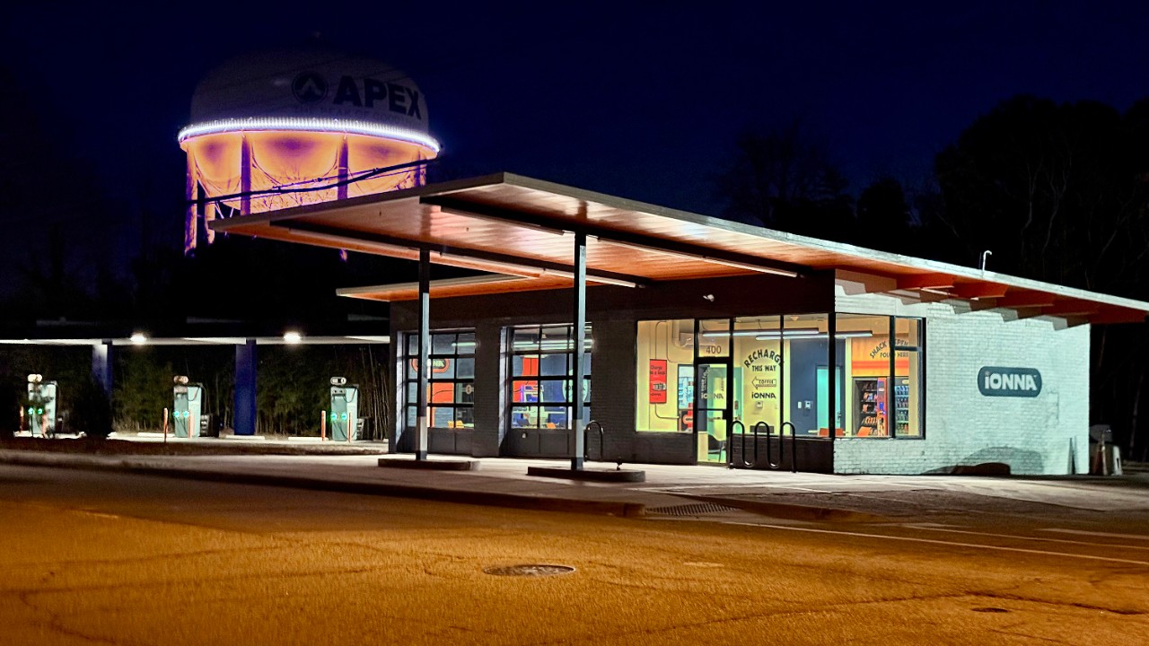 The IONNA EV charging station in Apex, N.C.