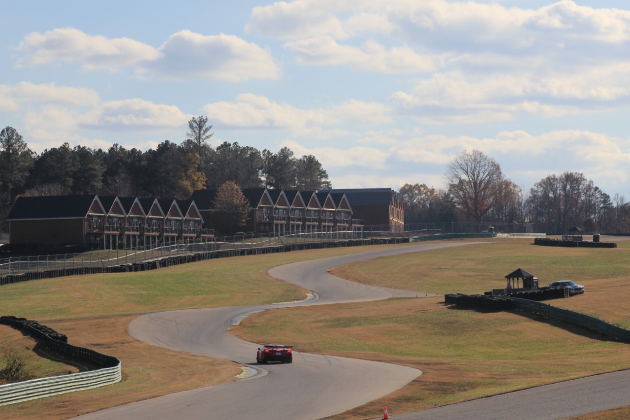 Corvette ZR1 climbing the “esses” at VIR.
