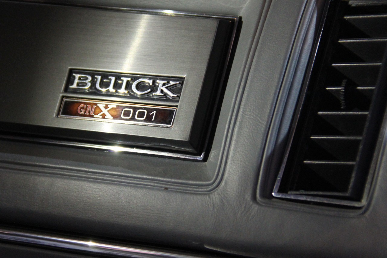 The Buick GNX included a badge on the dashboard of each car. This was the badge for GNX #1.