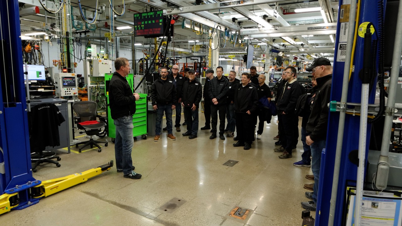 Technicians from around the country came to Warren to learn more about maintaining the Cadillac CELESTIQ.
