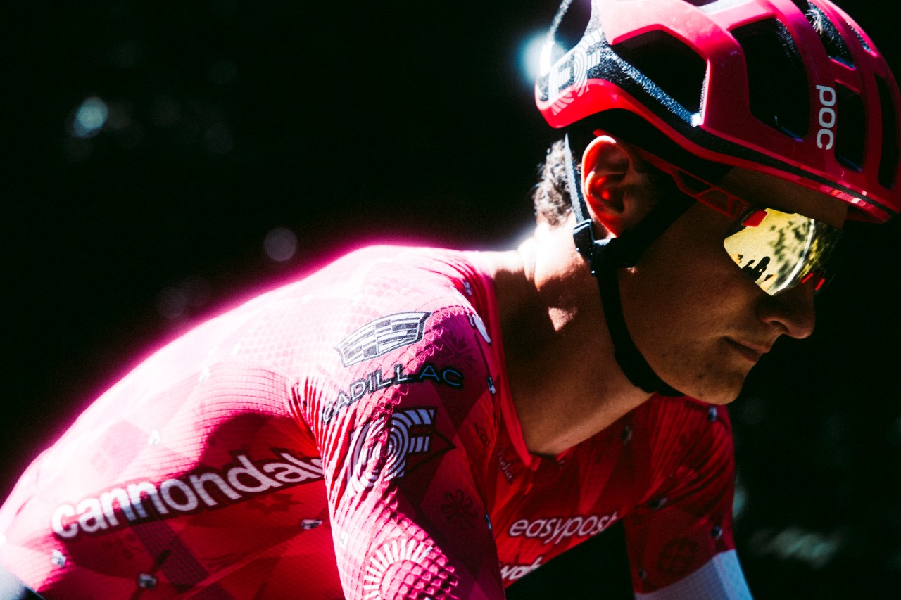 The EF Pro Cycling riding kit.