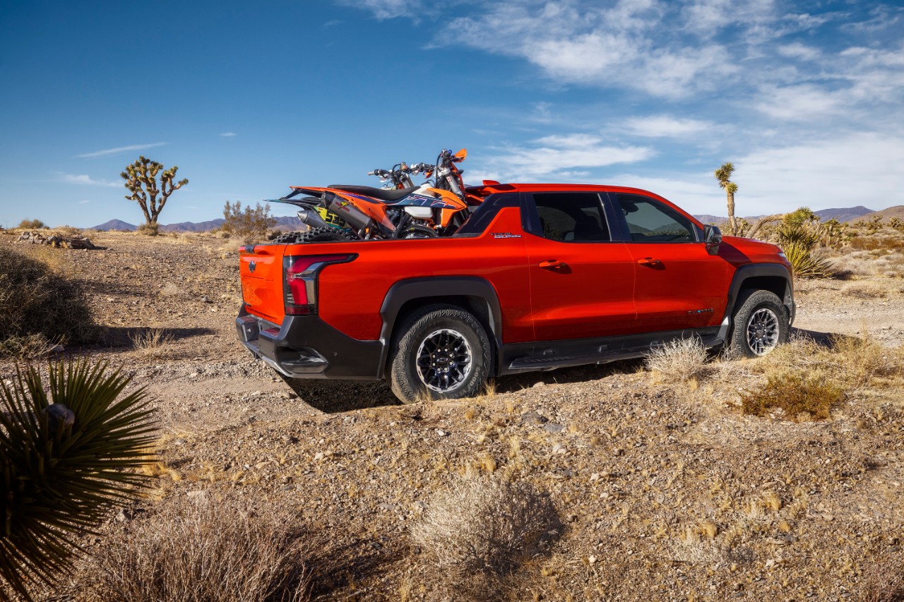 Take your bike along in your 2026 Chevrolet Silverado EV Trail Boss.