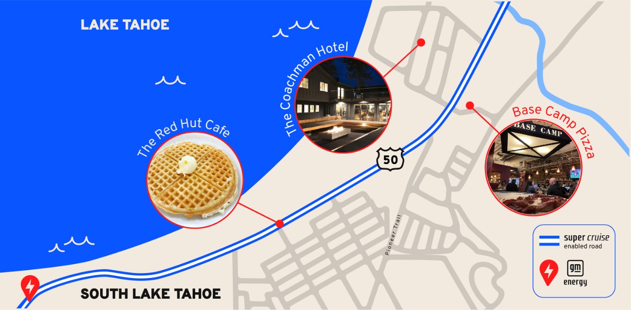 Map of South Lake Tahoe