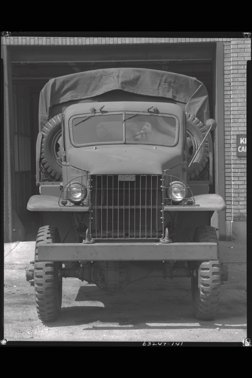 Front view of the CCKW two-and-a-half ton 6×6 cargo truck.