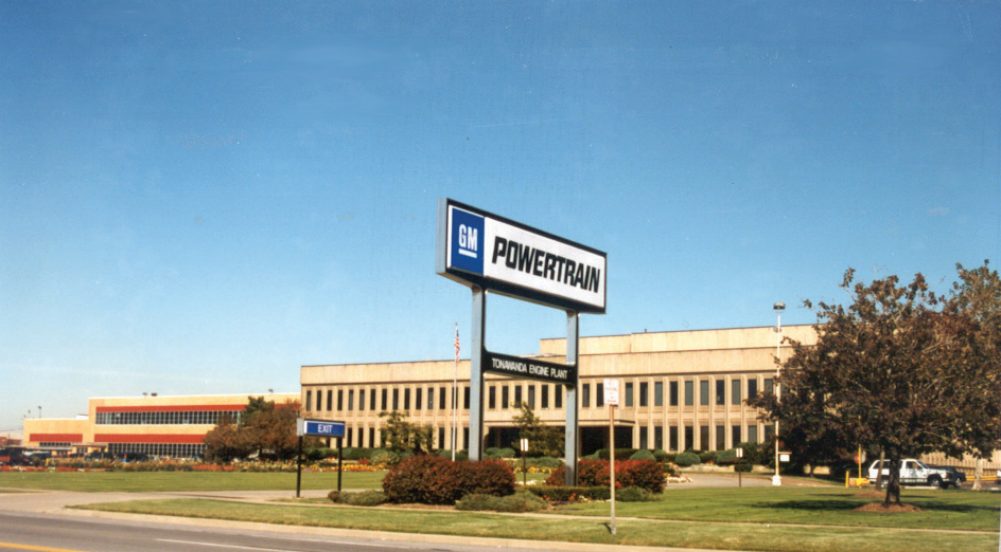 General Motors Powertrain plant exterior (circa 2000s).
