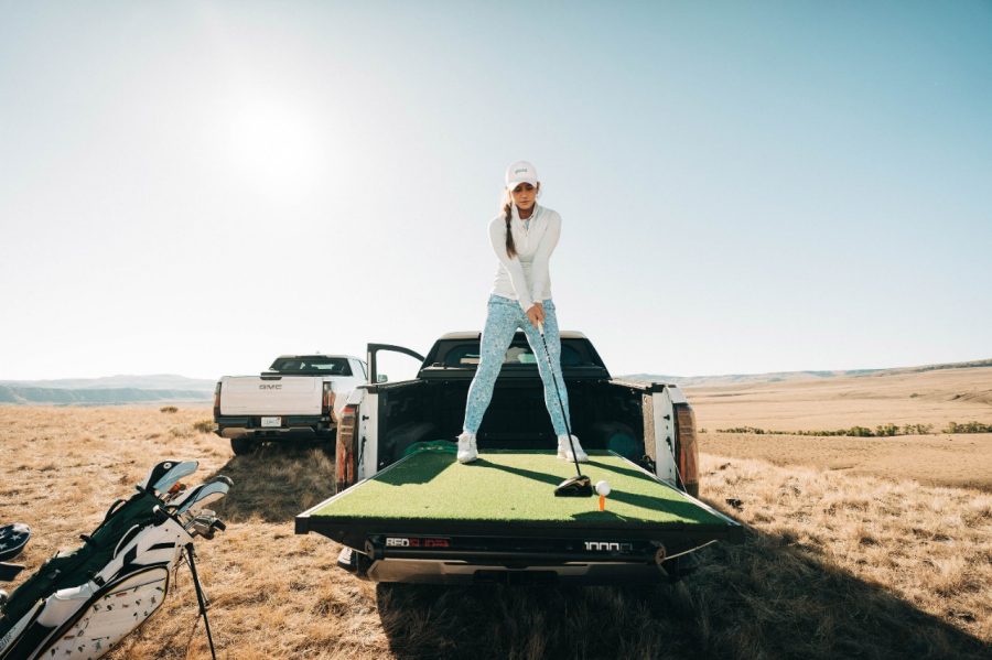 Aerial view of a rare earths mine