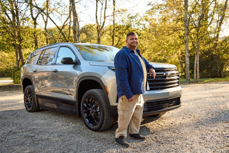 Man next to BraunAbility Chevrolet Traverse