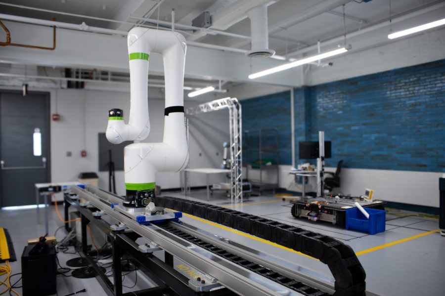 A cobot at the Autonomous Robotics Center.