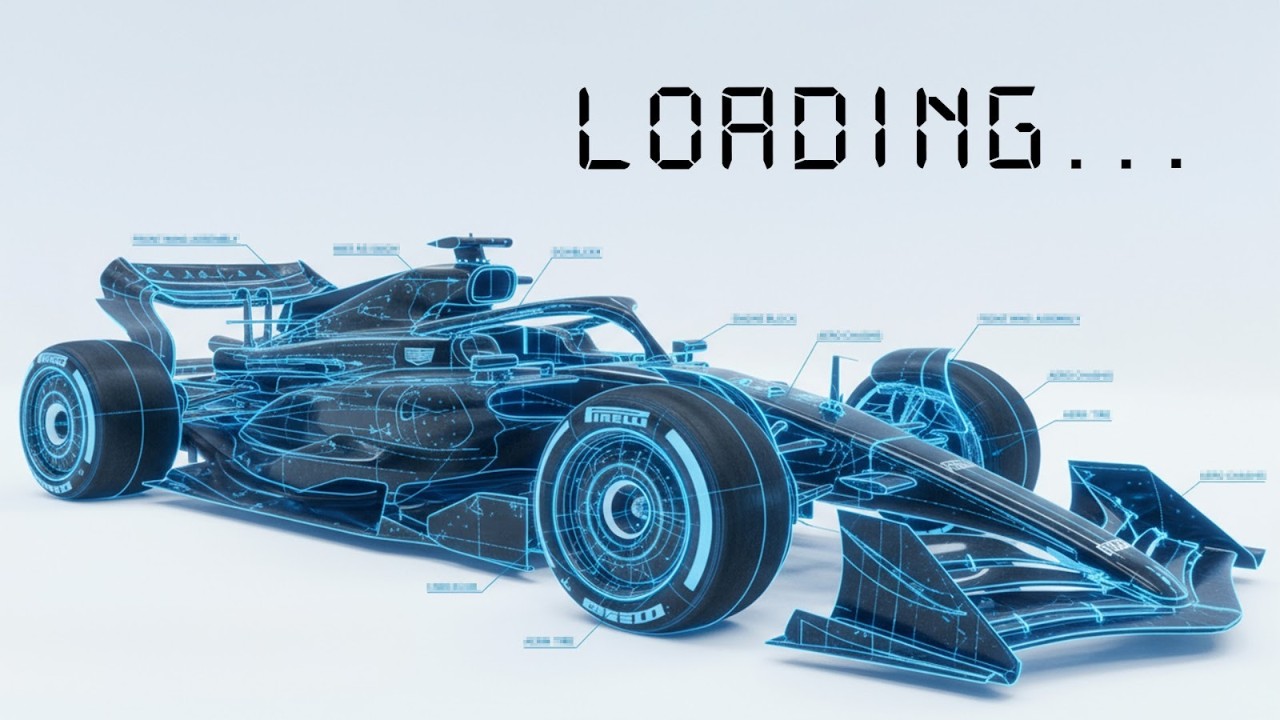Digital rendering of a formula 1 car