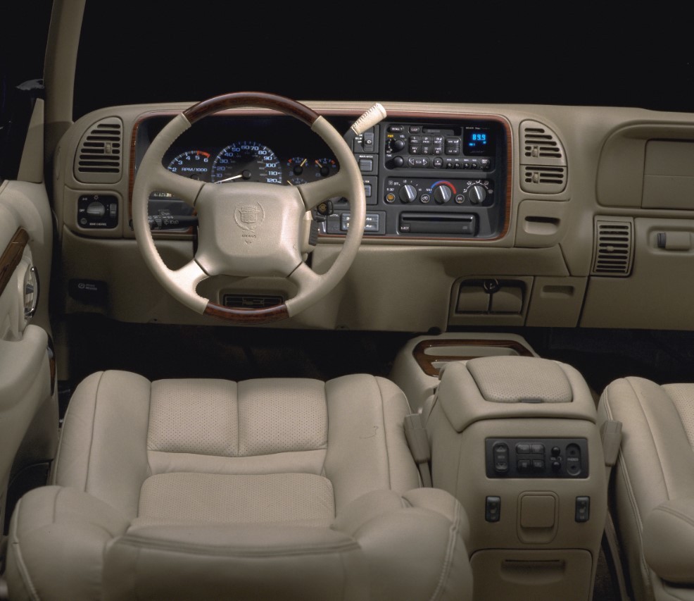 Interior of the 1999 Cadillac Escalade.