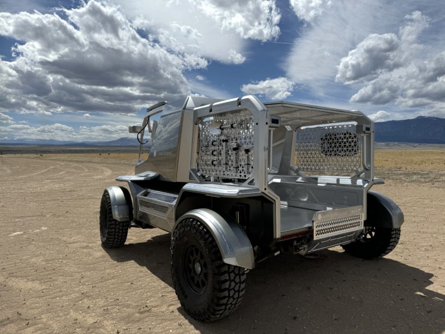 A prototype of the Eagle Lunar Terrain Vehicle