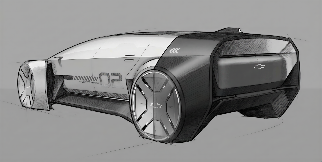 angle of the forward-looking Chevy concept