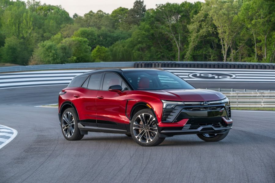 2026 Chevrolet Blazer EV SS in Radiant Red.