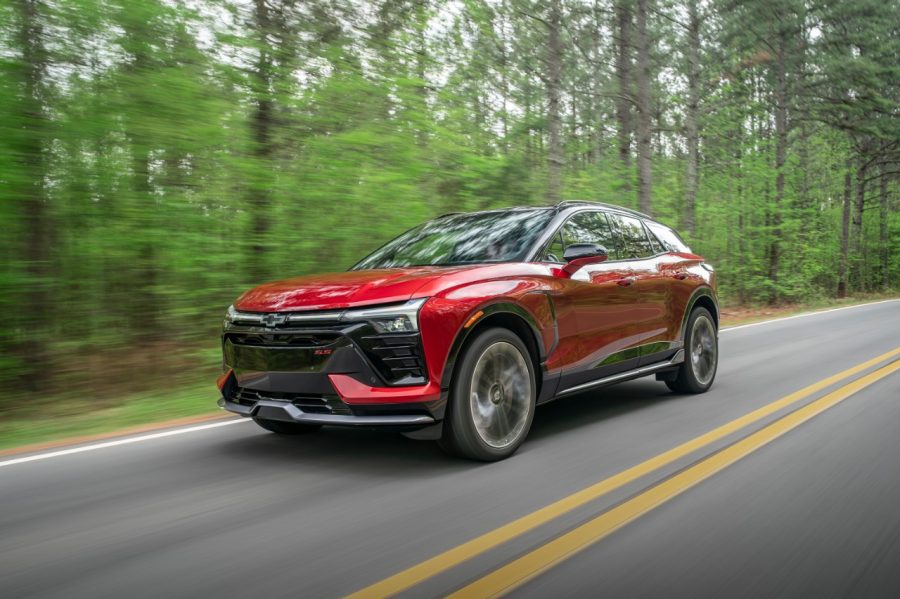 2026 Chevrolet Blazer EV SS in Radiant Red.