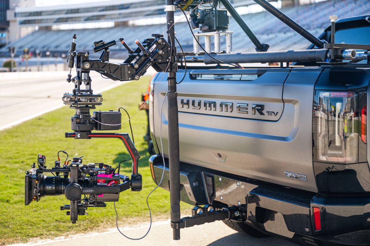 GMC Hummer with camera rig
