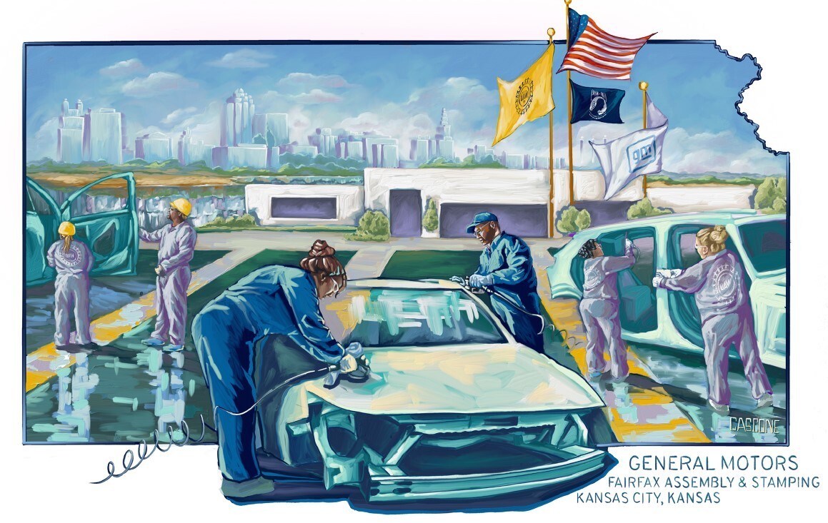 Mural of GM Fairfax Assembly