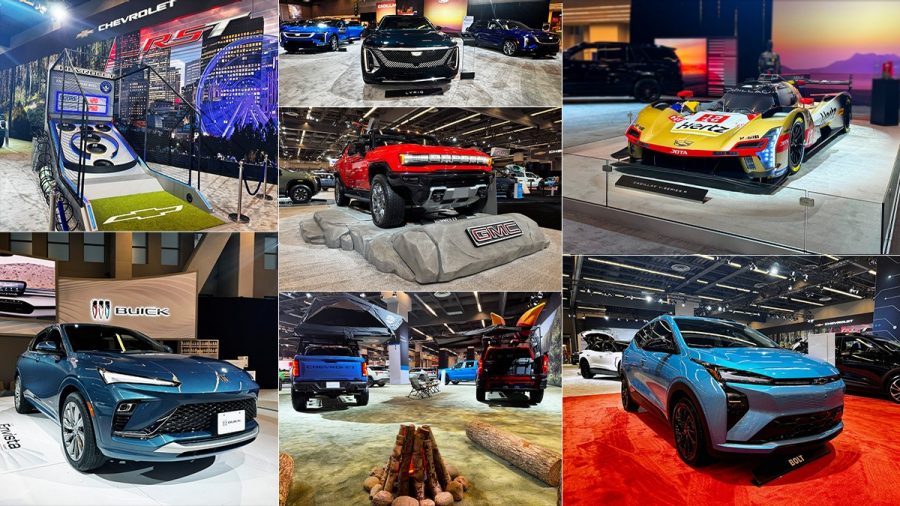 GM vehicles at the Montreal International Auto Show