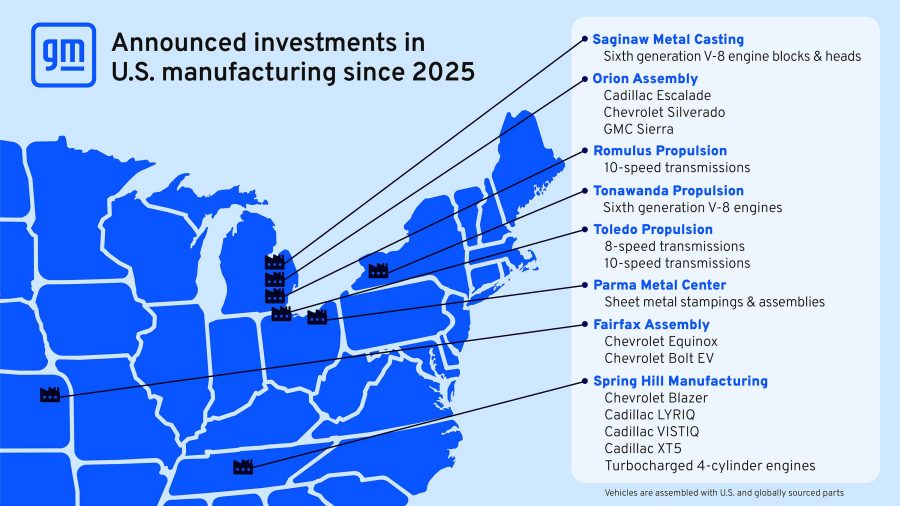 GM manufacturing infographic