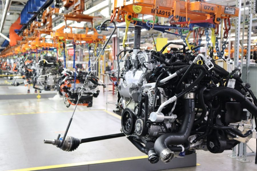 2.7L turbo engine assembly at Spring Hill